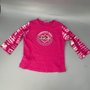 Vtg Powerpuff Girls Shirt Girls S Pink Tie Dye Graphic Tee Y2K‎ Cartoon Network